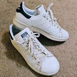 Adidas Stan Smith White & Navy Womens size 7
